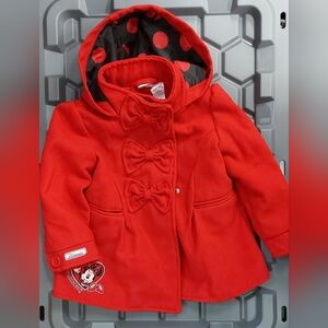 Disney Red Minnie Mouse Jacket with Bow Details